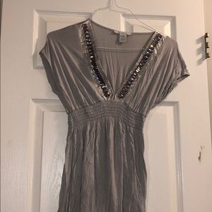 Charlotte Russe silver top w rhinestones 👏🏼